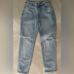 AGOLDE Woman’s Jeans Size 24 Medium Wash Denim High Rise Button Fly 5 Pockets